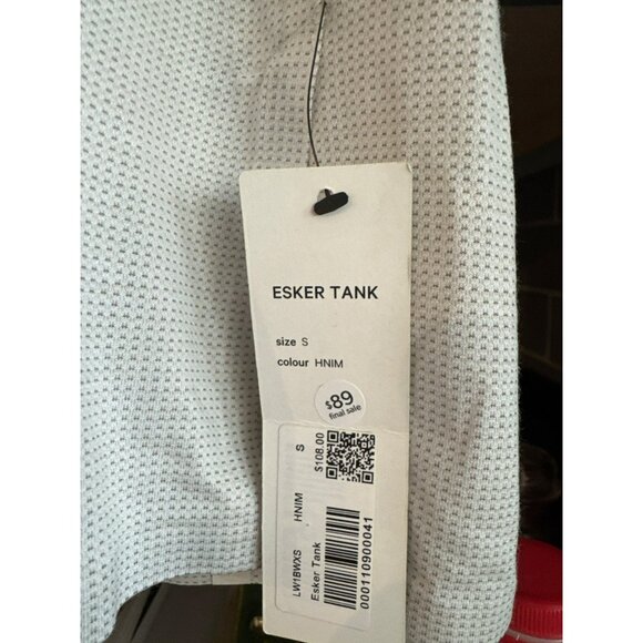 Lululemon LAB Esker Tank Top Size Small NWT Heathered Nimbus White RARE - Picture 2 of 5